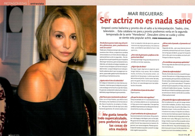 Revista Salud Vital - Mar Regueras